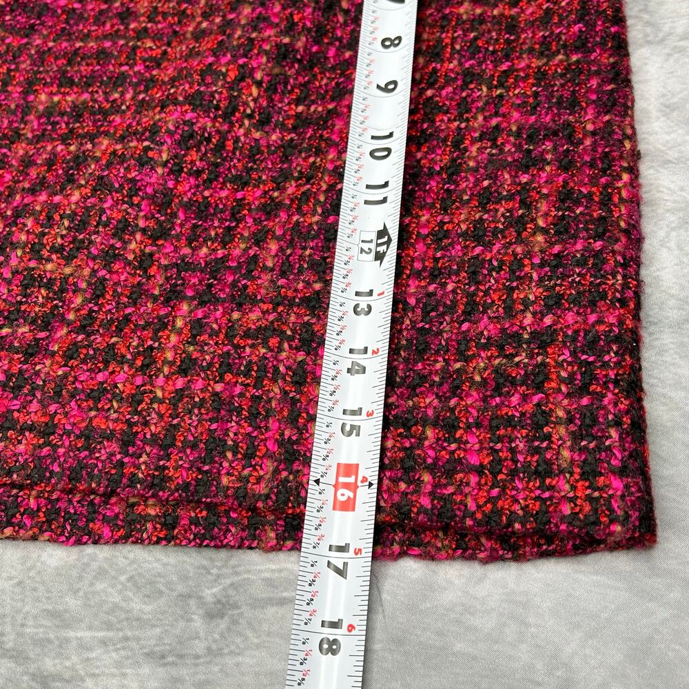 The Limited Skirt Women 2 Mini Thick Woven Texture Wool Blend Pink Black Office - Picture 6 of 9